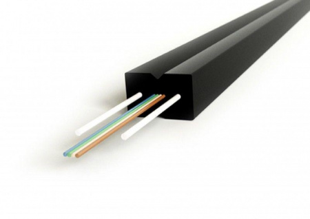 Кабель FO-FTTH-IN-9S-4-LSZH-BK волоконно-оптический 9/125 (SMF-28) одномод. 4 волок. самонесущий со свободно улож. волокнами (FTTH) гибкий для внутр. прокл. LSZH черн. Hyperline 358923