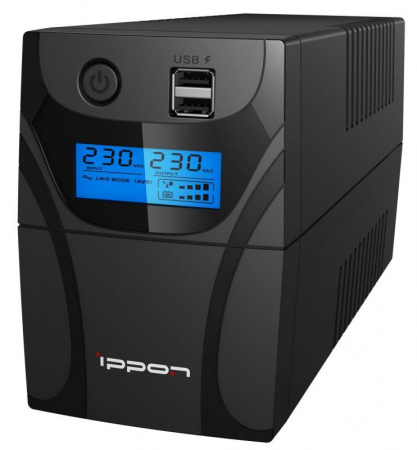 Источник бесперебойного питания Back Power Pro II 500 300Вт 500В.А черн. IPPON 1030299