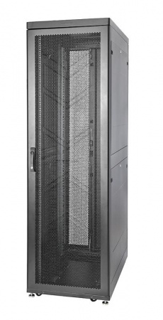 Шкаф Rackcenter D9000 42U 600х1200 передняя дверь перф. 1-ств. задняя дверь перф. 2-ств. черн. Eurolan 60F-42-6C-94BL