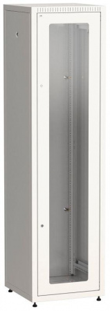 Шкаф сетевой LINEA E 47U 600х600мм стекл. передняя дверь задняя металлическая сер. ITK LE35-47U66-GM