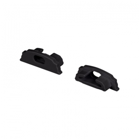 Заглушка ARH-BENT-W18 BLACK с отверстием пластик Arlight 039589