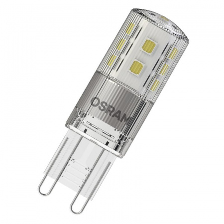 Лампа светодиодная LED Star 320лм 3Вт 2700К тепл. бел. G9 PIN угол пучка 300град. 220-240В диммир. (замена 30Вт) прозр. пластик OSRAM 4058075607286