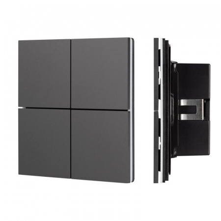 Панель кнопочная KNX-304-23-IN Black (BUS Frameless) (IP20 металл) INTELLIGENT ARLIGHT 039663