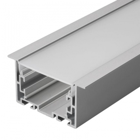 Профиль с экраном S2-LINIA69-F-2500 ANOD+OPAL 2.5м алюминий Arlight 021177