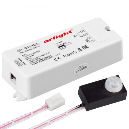 Датчик SR-8004-DC black (12-36В 96-288Вт PIR-Sensor) Arlight 020866