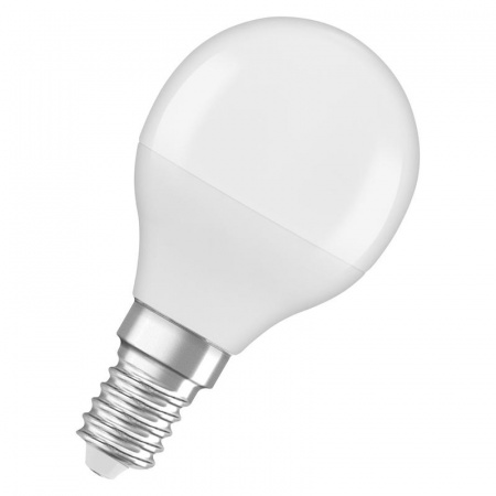 Лампа светодиодная LED Star 5.5Вт P матовая 4000К нейтр. бел. E14 470лм 220-240В угол пучка 200град. (замена 40Вт) OSRAM 4058075430815