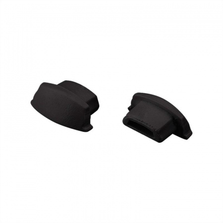 Заглушка ARH-BENT-W11 BLACK глухая пластик Arlight 039585