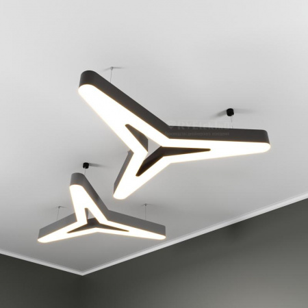 Светильник светодиодный RVE-LBX-HOLE-KASAI-SOFT-2000-P 2000х1754х100мм 158Вт 4000К подвесной бел. RVElektro RVE00000831