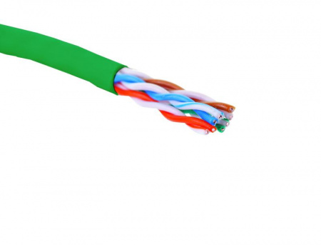 Кабель U/UTP кат.5E 4 пары 24 AWG нгA-HF внутр. прокладки зел. коробка 305м Eurolan 19C-U5-12GR-B305