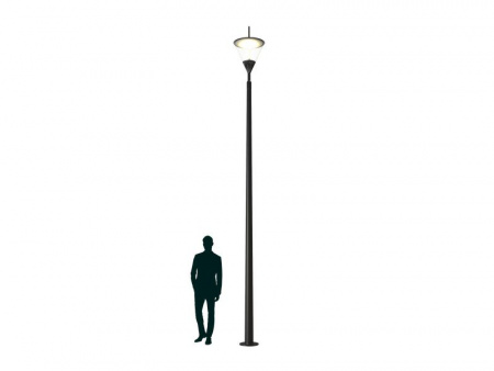 Светильник APEX LED 40 SK 3000K POLE 5M RAL9005 СТ 4732000080