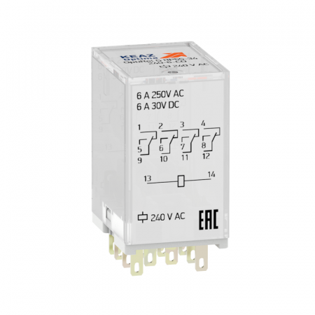 Реле промежуточное OptiRel G RP55-34-125-6-CO/TIL КЭАЗ 348376