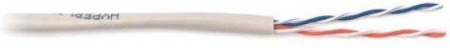 Кабель витая пара неэкранир. U/UTP кат. 5 2 пары (24 AWG)мж (patсh) PVC UUTP2-C5-P24-IN-PVC-GY-500 Сер (уп.500м) Hyperline 444247
