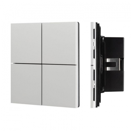 Панель кнопочная KNX-304-23-IN Silver (BUS Frameless) (IP20 металл) INTELLIGENT ARLIGHT 039662