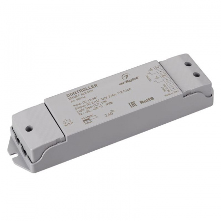 Контроллер SMART-K22-MIX (12-36В 2х8А 2.4G) (IP20 пластик) Arlight 025146
