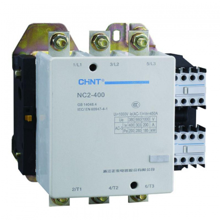 Контактор NC2-400/4 400А кат. 230В AC AC-3 (R) CHINT 236206