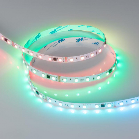 Лента DMX-B60-10mm 24В RGB-PX6 (14Вт/м IP20 5060) (бегущий огонь) (уп.5м) Arlight 039183