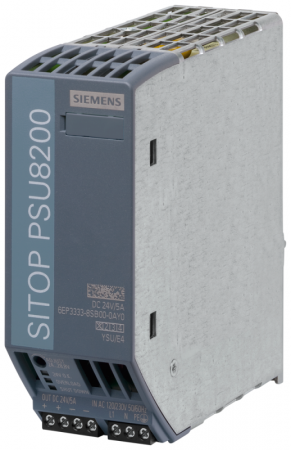 Блок питания SITOP PSU8200 24В/5А регулируемый ВХОД: AC 120/230 В ВЫХОД: DC 24В/5А Siemens 6EP33338SB000AY0