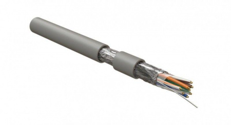 Кабель для сетей Industrial Ethernet кат. 5e 4х2х24 AWG ож (solid) F/UTP PVC IFUTP4-C5E-S24/1-FRPVC-GY (уп.500м) сер. Hyperline 444052