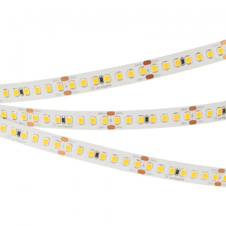 Лента RT-A168-10mm 24В Warm3500 (17Вт/м IP20 2835) (открытый) (уп.5м) Arlight 028602(2)