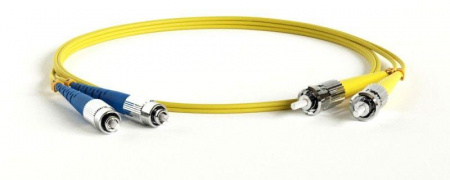 Патч-корд FC-D2-9-FC/UR-ST/UR-H-3M-LSZH-YL волоконно-оптический(шнур) SM 9/125 (OS2) ST/UPC-FC/UPC 2.0 мм duplex LSZH 3 м Hyperline 238563
