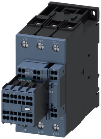 Контактор 3п кат. 48-80В AC/DC 2НО+2НЗ 18.5кВт AC-3 400В типоразмер S2 с варистором пружин. зажимы Siemens 3RT20353NE34