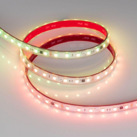 Лента герметичная SPI-PFS-B60-12mm 24В RGB-PX6-BPT (12Вт/м IP68. 5060) (бегущий огонь) (уп.5м) Arlight 039602