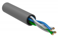 Кабель связи витая пара U/UTP 5E 24AWG 2PR PVC 1м сер. РФ (уп.305м) GENERICA BC1-C5E02-111-305-R-G