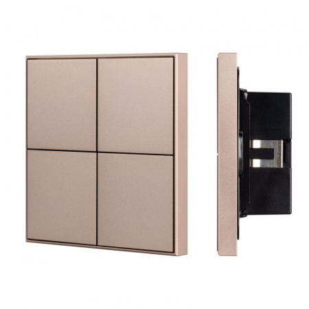Панель кнопочная KNX-304-23-IN Champagne (BUS Frame) (IP20 металл) INTELLIGENT ARLIGHT 039669