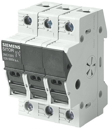 Выключатель-разъединитель SITOR 10х38 вверх до 32А 690В AC 3P Siemens 3NC1093