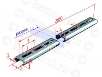Профиль С-образный 80х40 L2000 2мм К110/2 ХЛ1 КЭМЗ 465 080426 1f