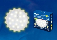 Лампа светодиодная LED-GX53-7W/3000K+3000K/GX53/PR PLB02WH 3000К призма торц. подсветка тепл. бел. свет картон Uniel UL-00006500