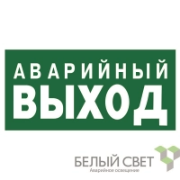 Знак безопасности BL-3015.E23 "Запасный выход" Белый свет a12955