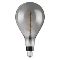 Лампа светодиодная филаментная Vintage 1906 LED dim CL A160 FIL SMOKE 12 dim 5W/818 5Вт тепл. бел. E27 диммир. дым. OSRAM 4058075270022