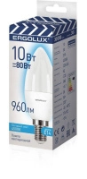 Лампа светодиодная LED-C35-10W-E14-4K "Свеча" 10Вт E14 4500К 220-240В ПРОМО Ergolux 14545