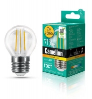 Лампа светодиодная филаментная LED7-G45-FL/830/E27 7Вт 220В Camelion 13457