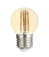 Лампа светодиодная филаментная PLED OMNI 6Вт G45 3000К тепл. бел. E27 230В/50Гц Gold JazzWay 5021242