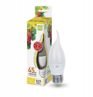 Лампа светодиодная LED-свеча на ветру-standard 5Вт свеча на ветру 3000К тепл. бел. E27 450лм 160-260В ASD 4690612004532