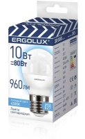 Лампа светодиодная LED-G45-10W-E27-4K "Шар" 10Вт E27 4500К 220-240В ПРОМО Ergolux 14546