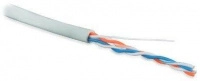 Кабель UUTP2-C5-S24-IN-PVC-GY-500 (UTP2-C5E-SOLID-GY-500) витая пара U/UTP кат.5 2 пары (24 AWG) ож. (solid) (500м) PVC (-20град.C - +75град.C) сер. Hyperline 42053