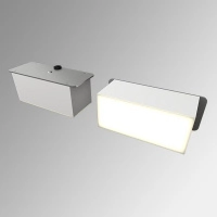 Светильник светодиодный RVE-LBX-PLAZA-5010010-2-GR прямоугольник грильято 2шт 40х90х40мм 14Вт встраиваемый 4000К бел. RVElektro RVE00003219