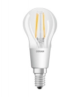 Лампа светодиодная филаментная SuperSTAR P 4.5Вт (замена 40Вт) прозр. 2200-2700К тепл. бел. E14 470лм угол пучка 300град. 220-240В диммир. OSRAM 4058075435476
