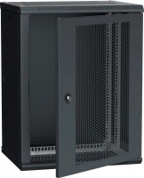 Шкаф LINEA W 18U 600х450мм перфорированная дверь RAL9005 ITK LWR5-18U64-PF