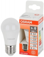 Лампа светодиодная LED Star 9Вт 4000К нейтр. бел. E27 806лм P угол пучка 180град. 170-250В (замена 75Вт) матов. пластик OSRAM 4058075696624