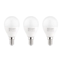 Лампа светодиодная 11.5Вт GL шар 6500К E14 1093лм (уп.3шт) Rexant 604-209-3