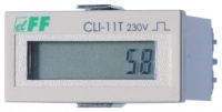 Счетчик импульсов CLI-11T-230 (вход сброса прямой счет импульсов (0-999 999) монтаж на щит 110-240В AC/DC IP20) F&F EA16.001.003