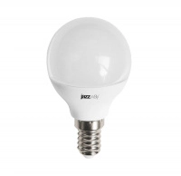 Лампа светодиодная PLED-LX 8Вт G45 шар 3000К тепл. бел. E14 JazzWay 5028593