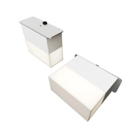Светильник светодиодный RVE-LBX-LUMO40-PLAZA5010010-2-GR квадрат грильято 2шт 40х90х80мм 14Вт встраиваемый 4000К бел. RVElektro RVE00003267