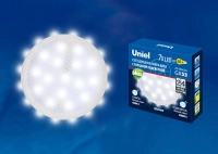 Лампа светодиодная LED-GX53-7W/4000K+4000K/GX53/PR PLB02WH 7Вт 4000К нейтр. бел. GX53 призма торц. подсветка (упак. картон) Uniel UL-00006498