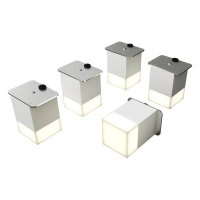 Светильник светодиодный RVE-LBX-LUMO20-PLAZA5010-5-GR квадрат грильято 5шт 40х40х60мм 12Вт встраиваемый 4000К бел. RVElektro RVE00003240