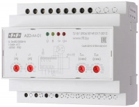 Реле защиты двигателя многофункциональное AZD-M-02 защита трехфазн. двигат. до 2.2кВт; и для работы с внешн. ТТ; USB порт; 6 модулей; монтаж на DIN-рейке F&F EA05.004.004